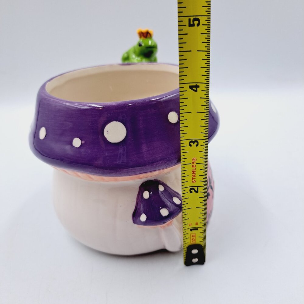 10 Strawberry Street Fairycore Toadstool Mushroom Ceramic Mug & Frog Prince - Picture 7 of 8